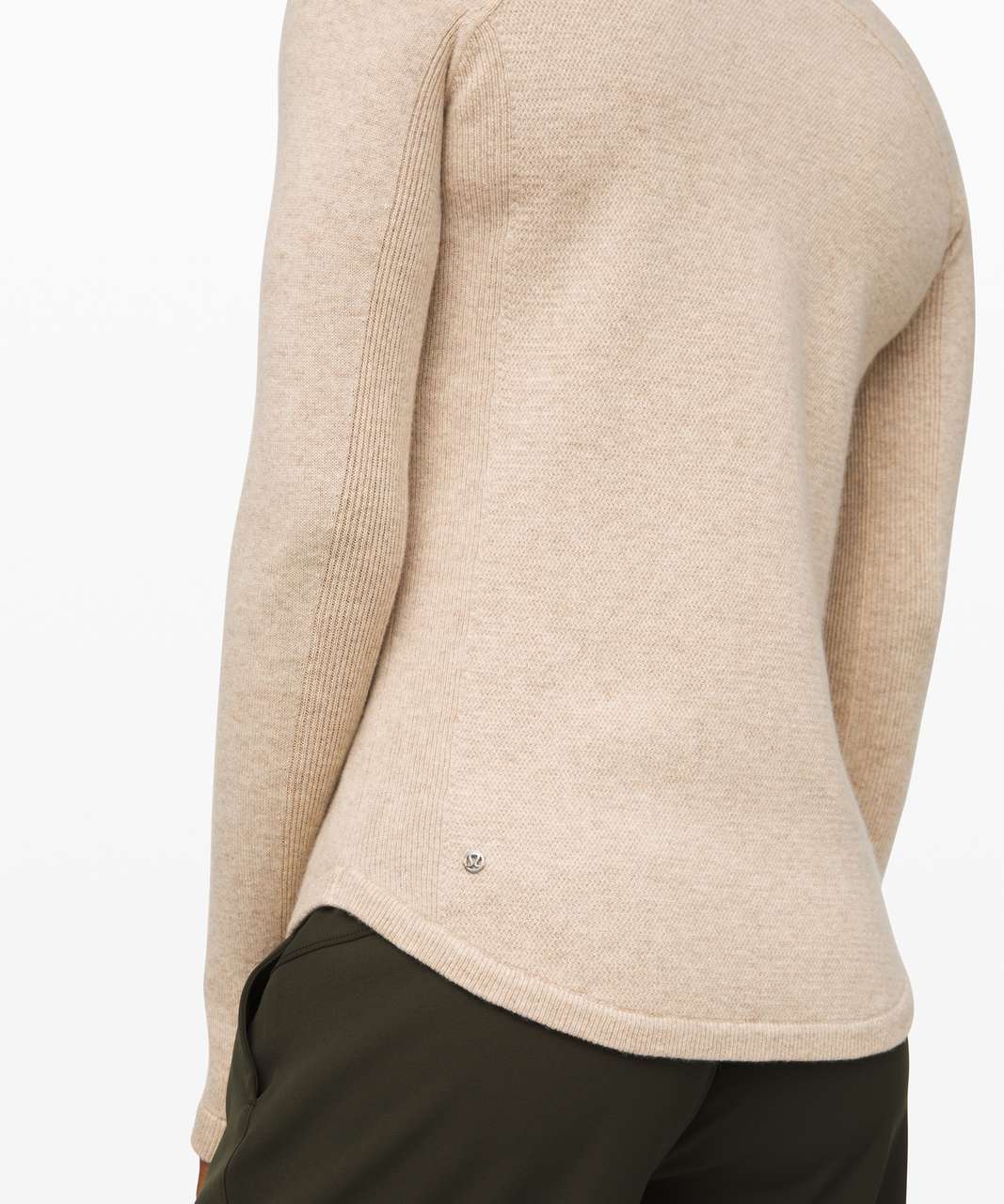 Lululemon Sit in Lotus Sweater *Cashmere - Heathered Sandlot