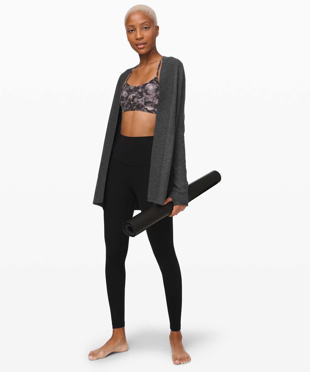 Lululemon Sit in Lotus Wrap *Cashmere - Heathered Core Dark Grey