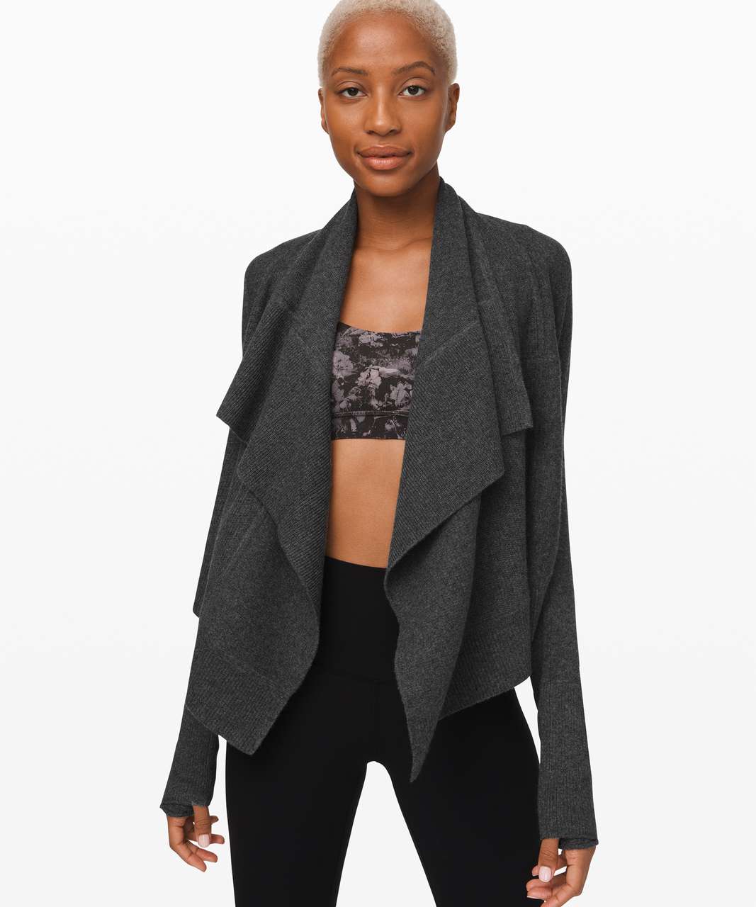 Lululemon Sit in Lotus Wrap *Cashmere - Heathered Core Dark Grey