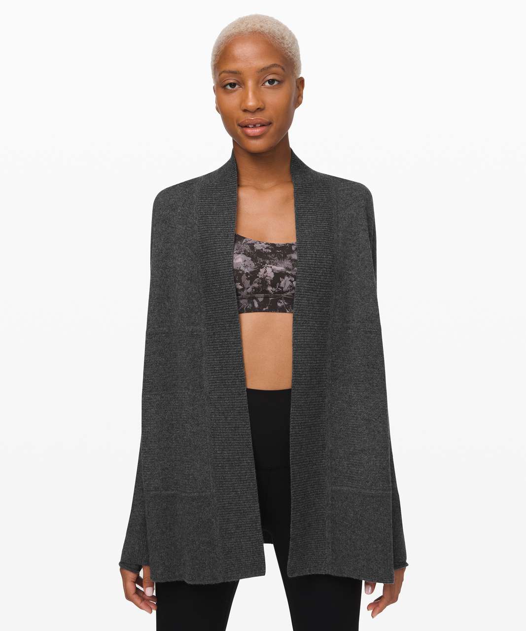 Lululemon Sit in Lotus Wrap *Cashmere - Heathered Core Dark Grey