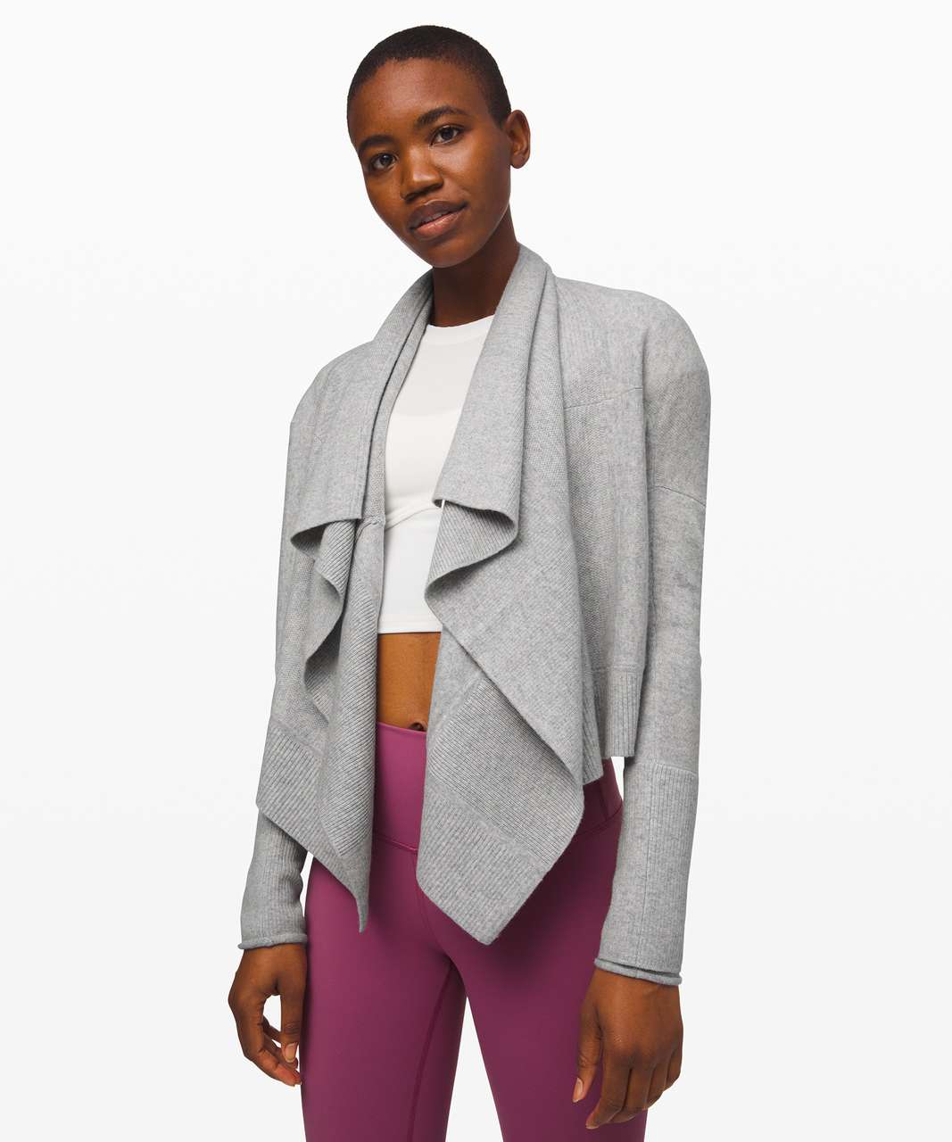 Lululemon Sit in Lotus Wrap *Cashmere - Heathered Core Light Grey