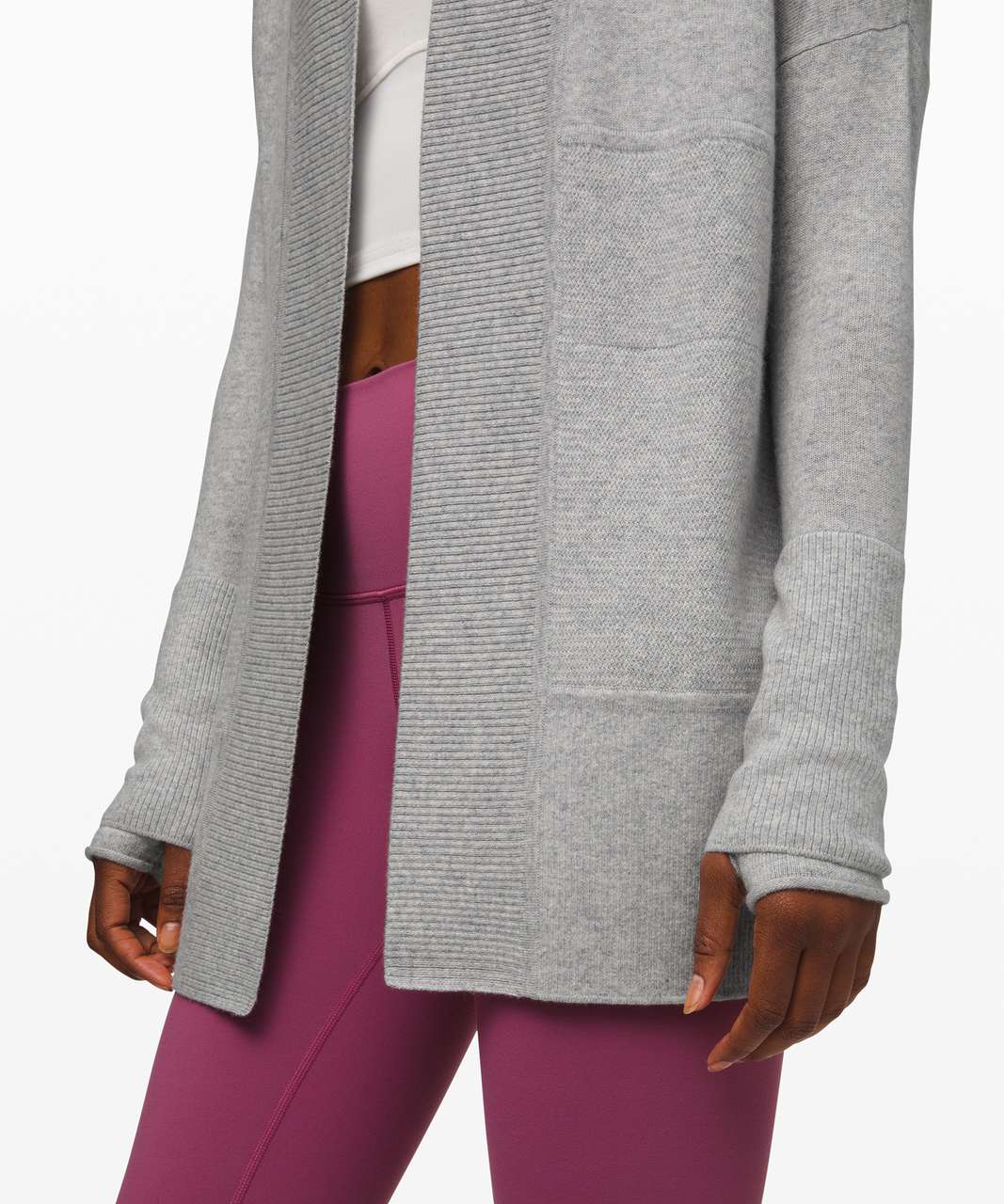 Lululemon Sit in Lotus Wrap *Cashmere - Heathered Core Light Grey