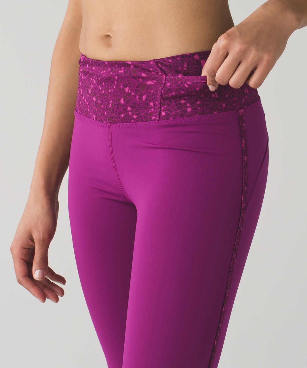 Lululemon Real Quick Tight - Regal Plum / Paradise Geo Regal Plum Multi