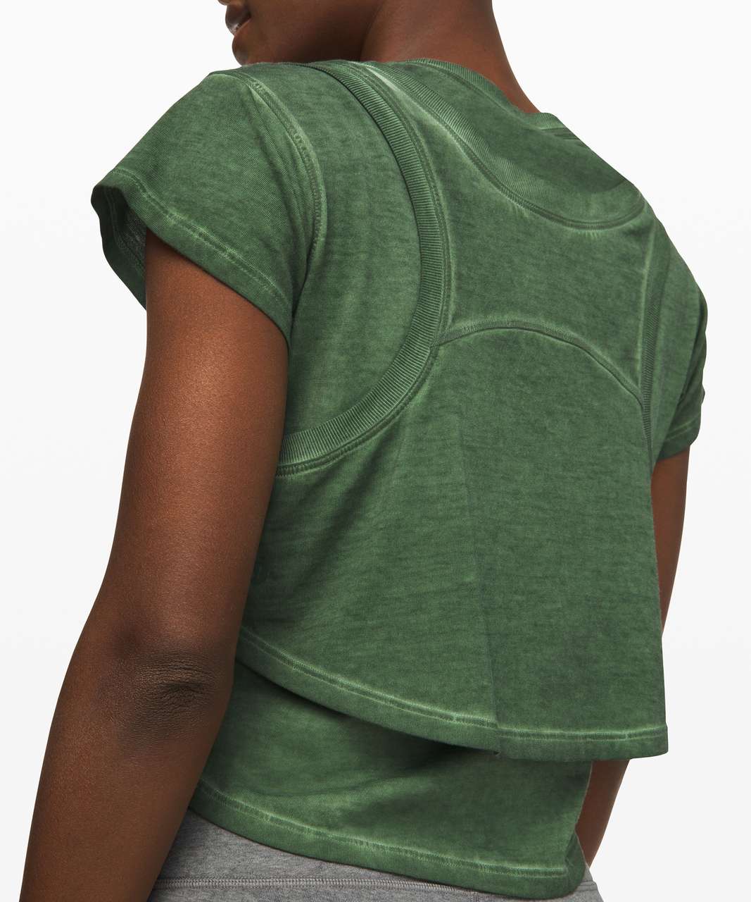 Lululemon On Track Short Sleeve *Wash - Sand Wash Algae Green