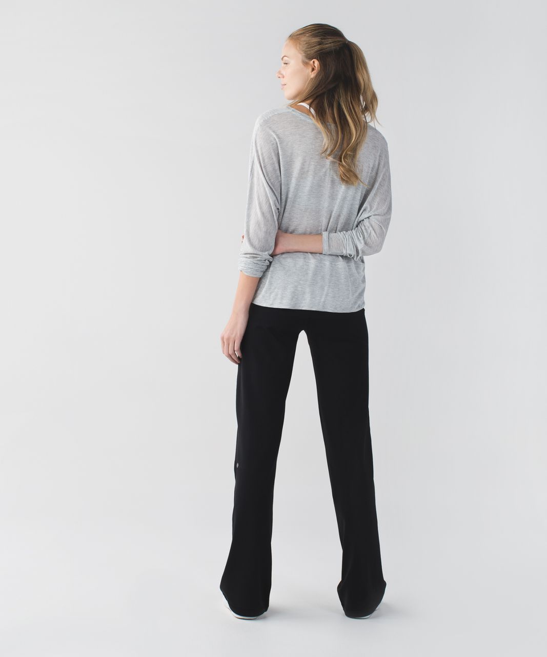 relaxed fit black pants