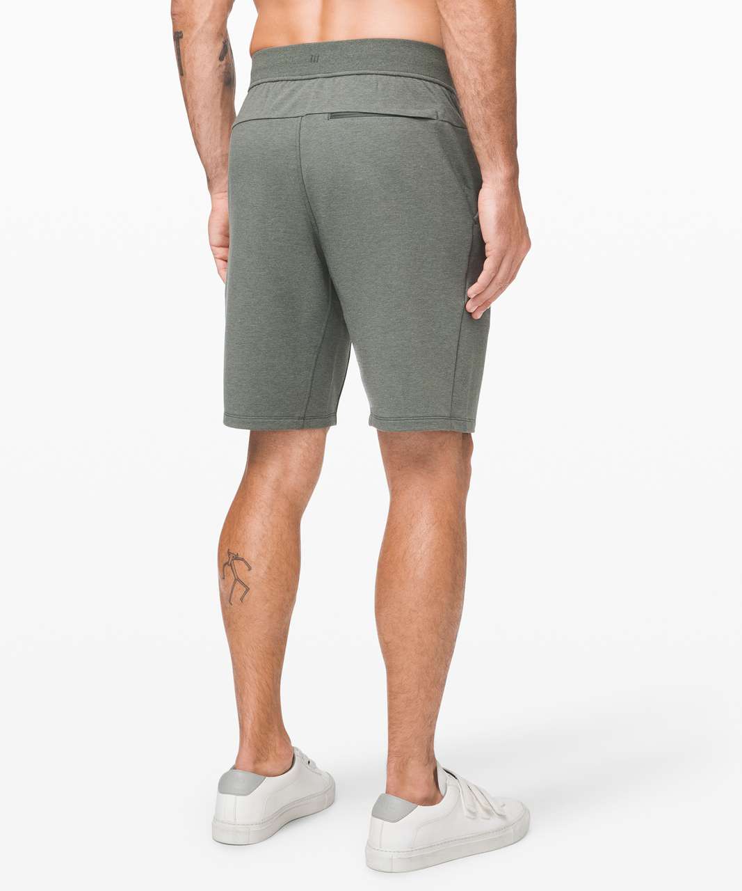 Lululemon City Sweat Short French Terry 9" - Heathered Palm Deco / Palm Deco