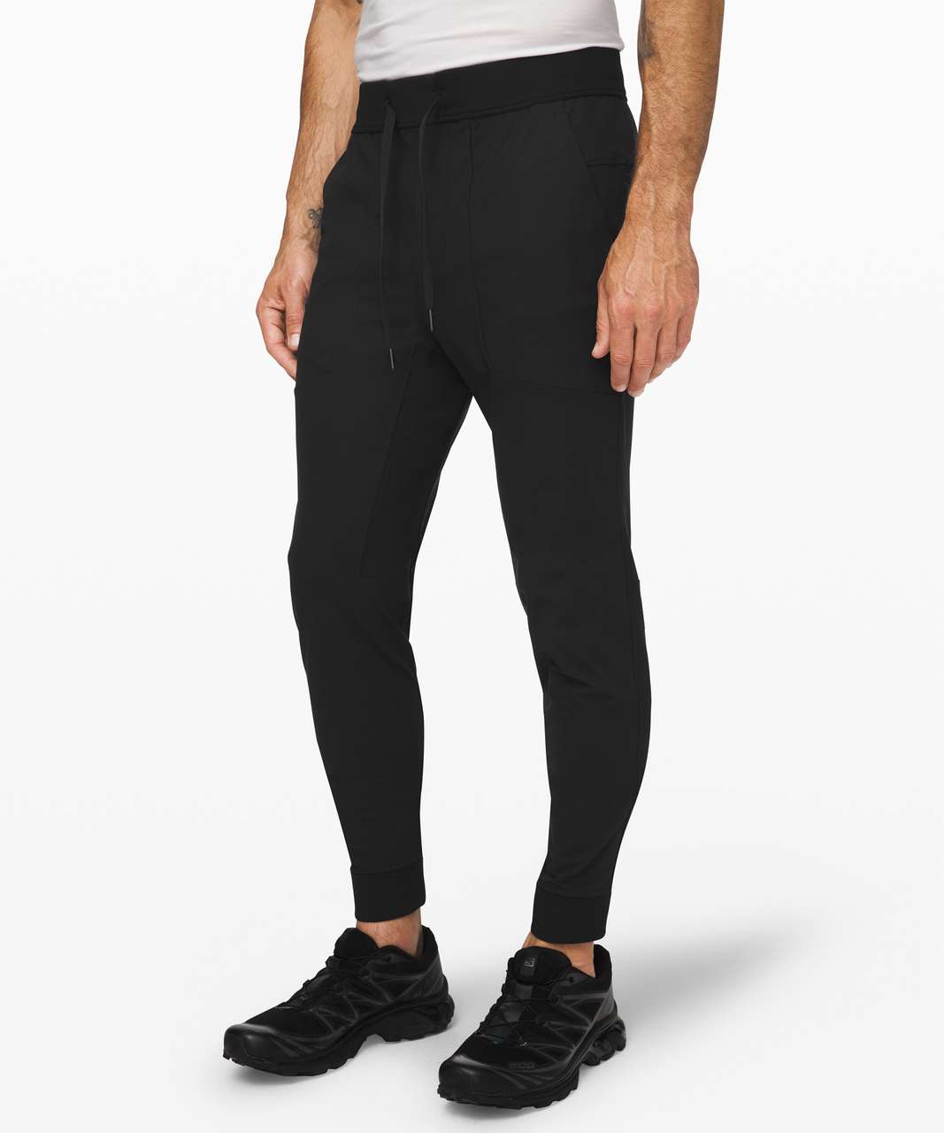 skinny fit black joggers