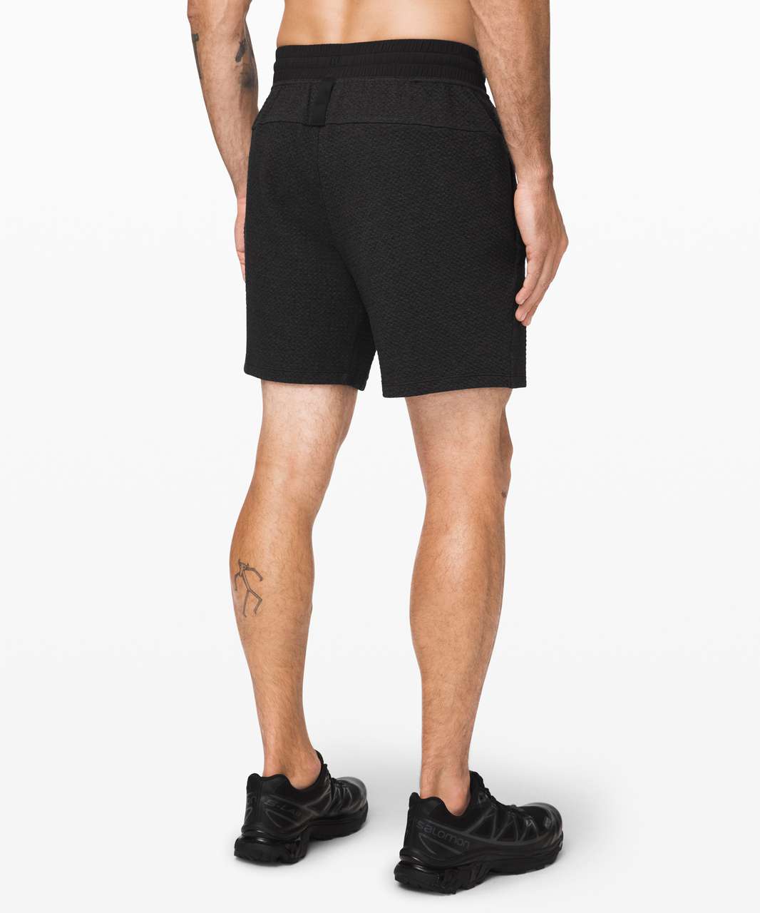 Lululemon At Ease Short 7" - Heathered Black / Black