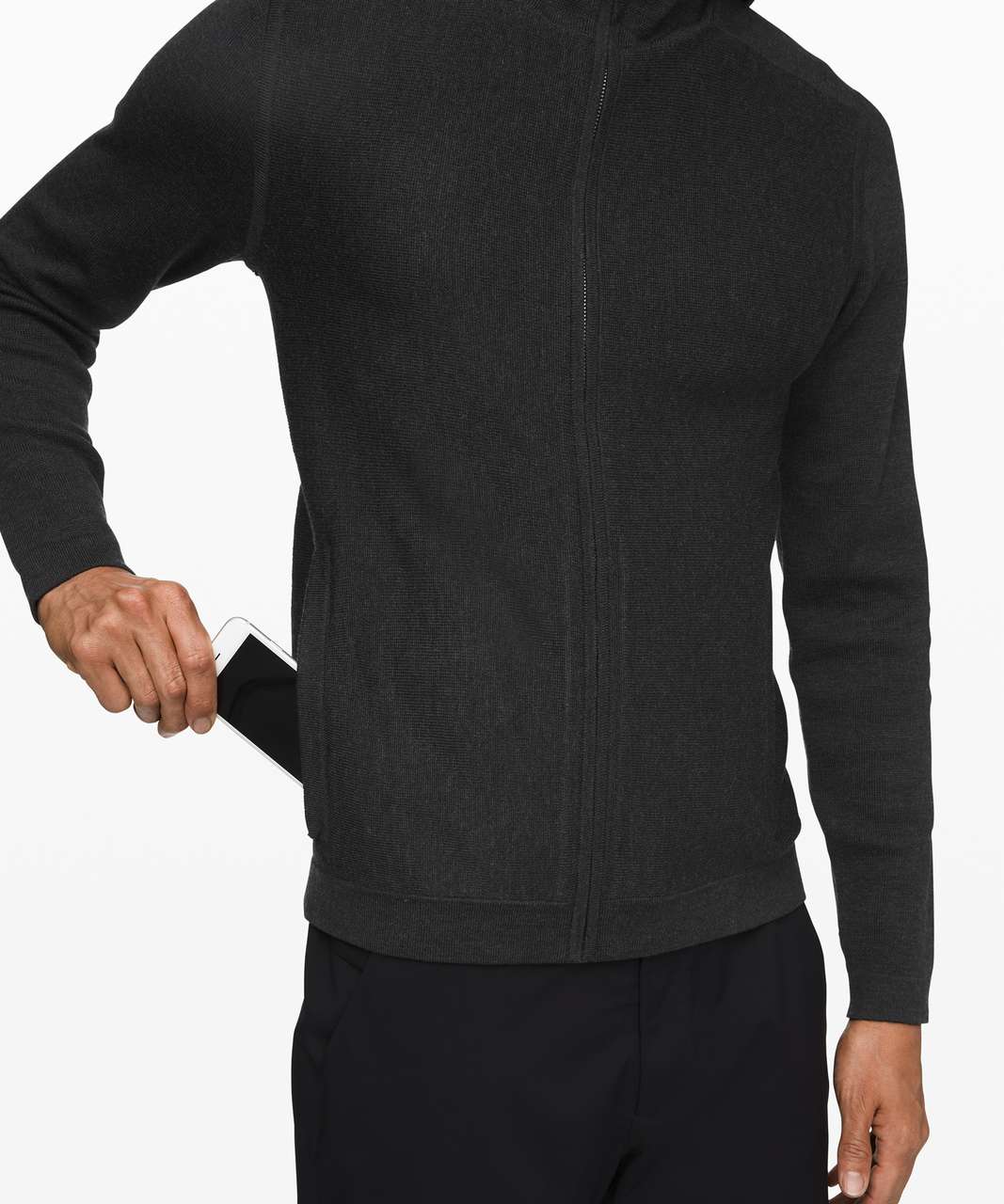 Lululemon Alpine Air Full Zip Hoodie - Heathered Black