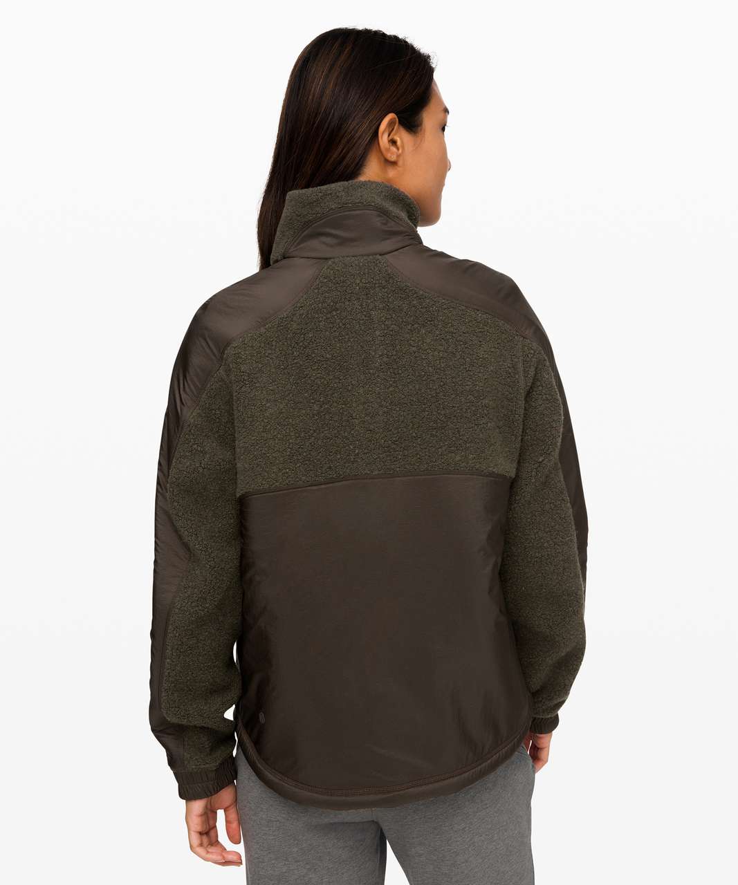 Lululemon Go Cozy Jacket - Heathered Dark Olive