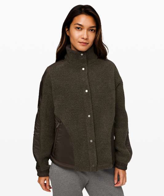 Lululemon Go Cozy Jacket - Heathered Ceramic - lulu fanatics