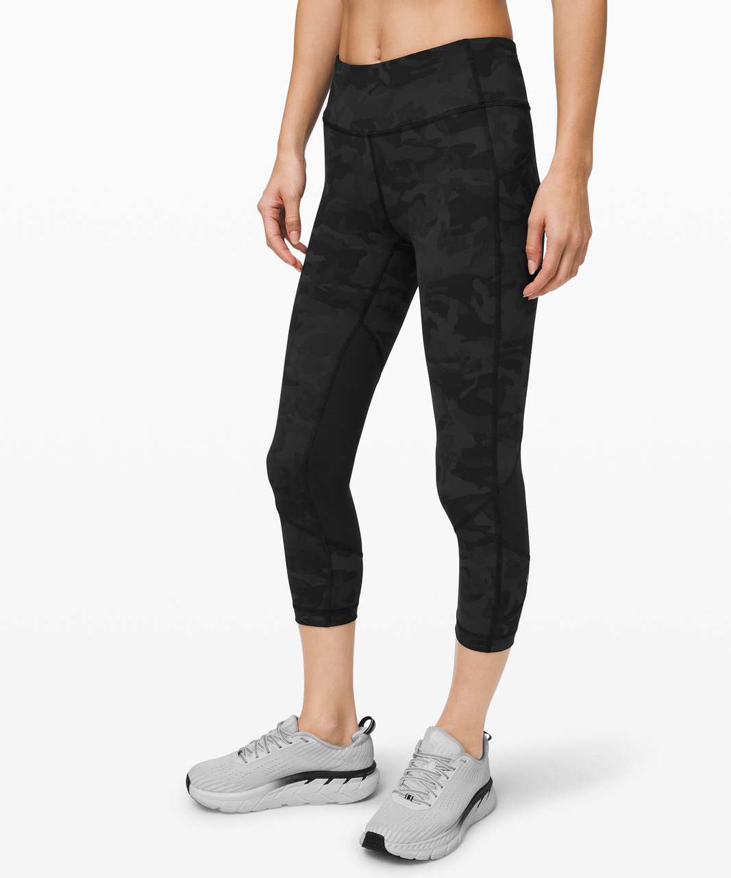 Lululemon Pace Rival Crop *22" - Incognito Camo Multi Grey / Black