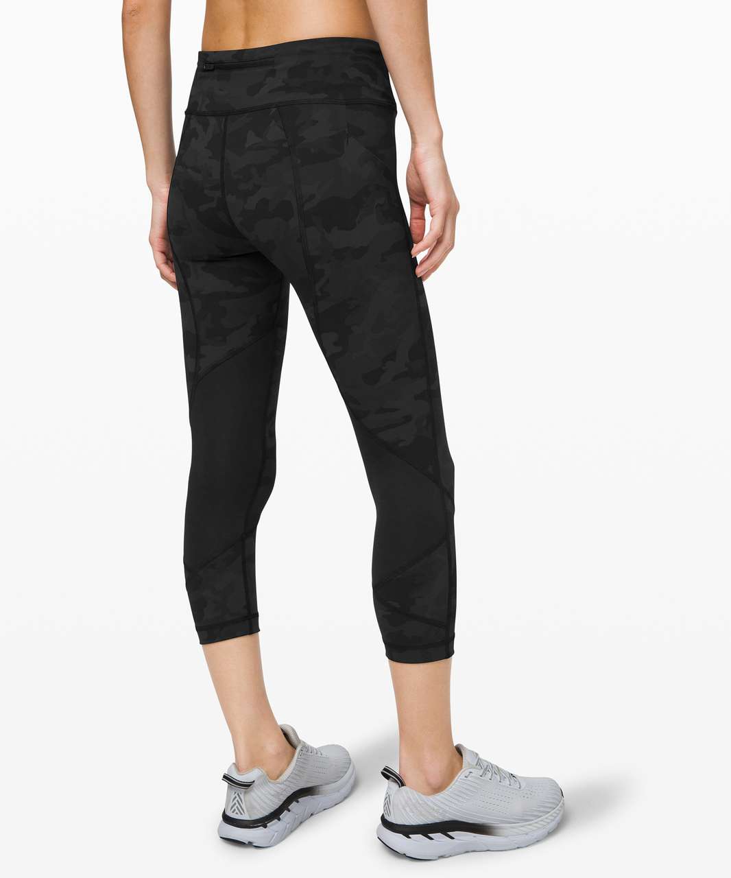 Lululemon Pace Rival Crop (Full-On Luxtreme) - Dottie Tribe White Black -  lulu fanatics