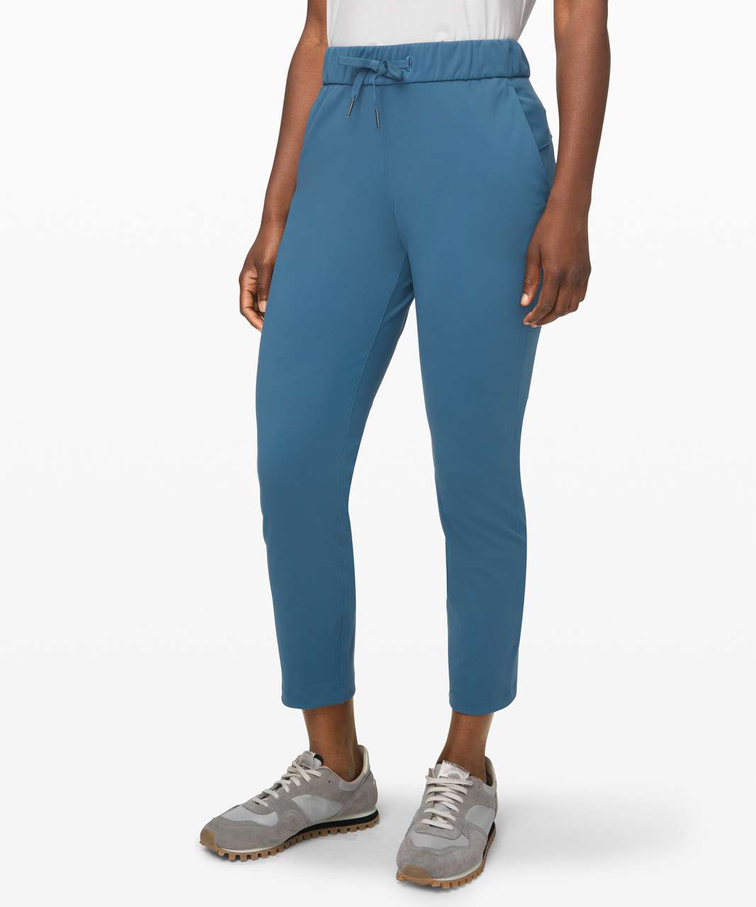 Lululemon On the Fly 7/8 Pant - Petrol Blue - lulu fanatics