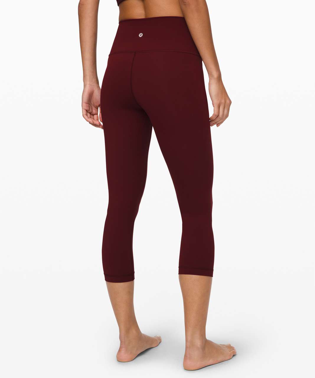 Lululemon Wunder Under Crop (High-Rise) *Full-On Luxtreme 21" - Garnet