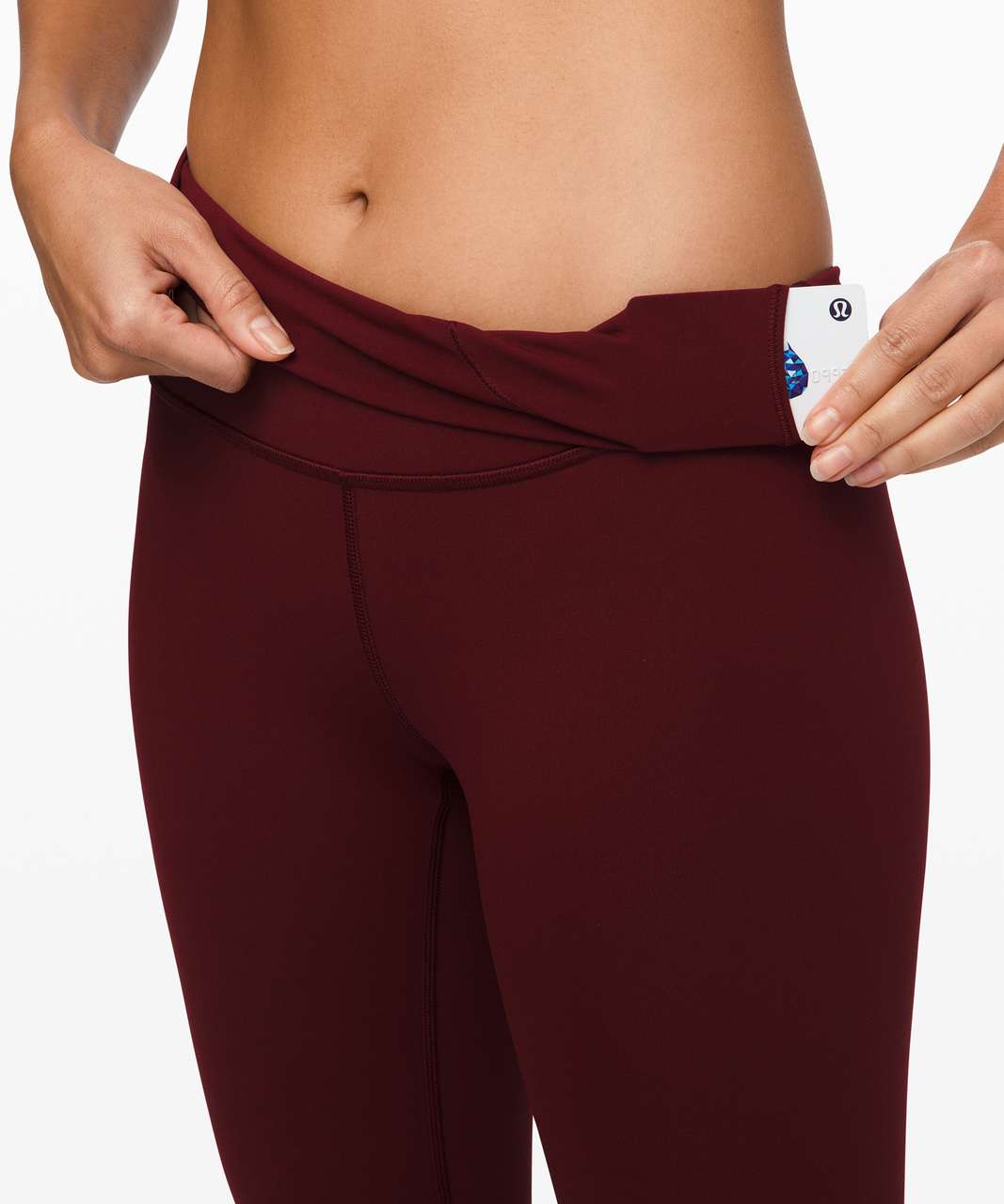 Lululemon Wunder Under Crop (High-Rise) *Full-On Luxtreme 21 - Garnet -  lulu fanatics