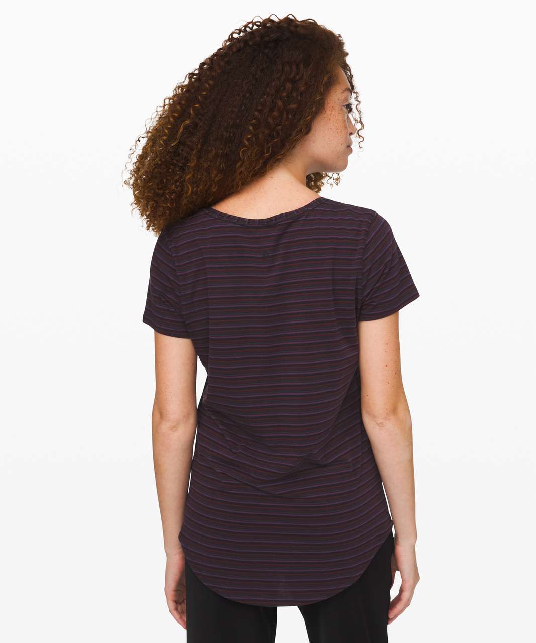 Lululemon Love Crew III - Storybook Stripe Deep Phantom Garnet