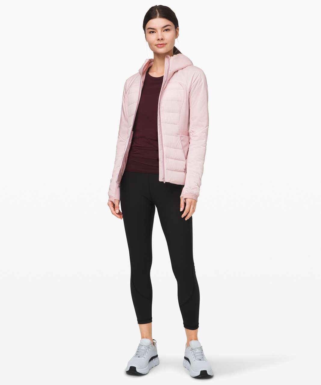 NEW LULULEMON Down For It All Jacket 10 12 Porcelain Pink 700 Goose