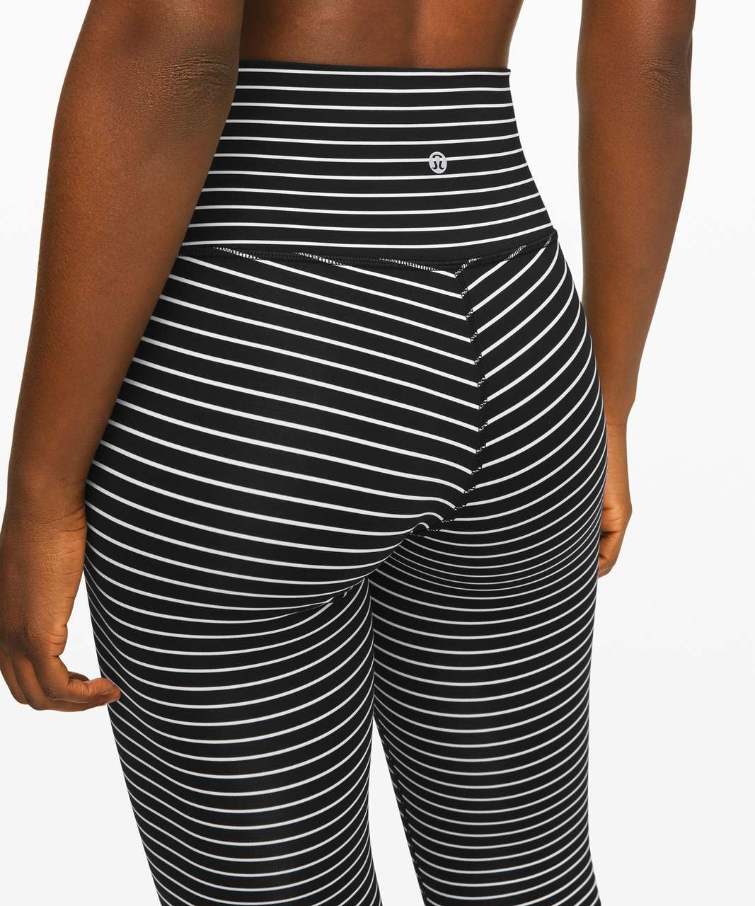 Lululemon Wunder Under High-Rise Tight 25 *Luxtreme - Parallel Stripe  Black White - lulu fanatics