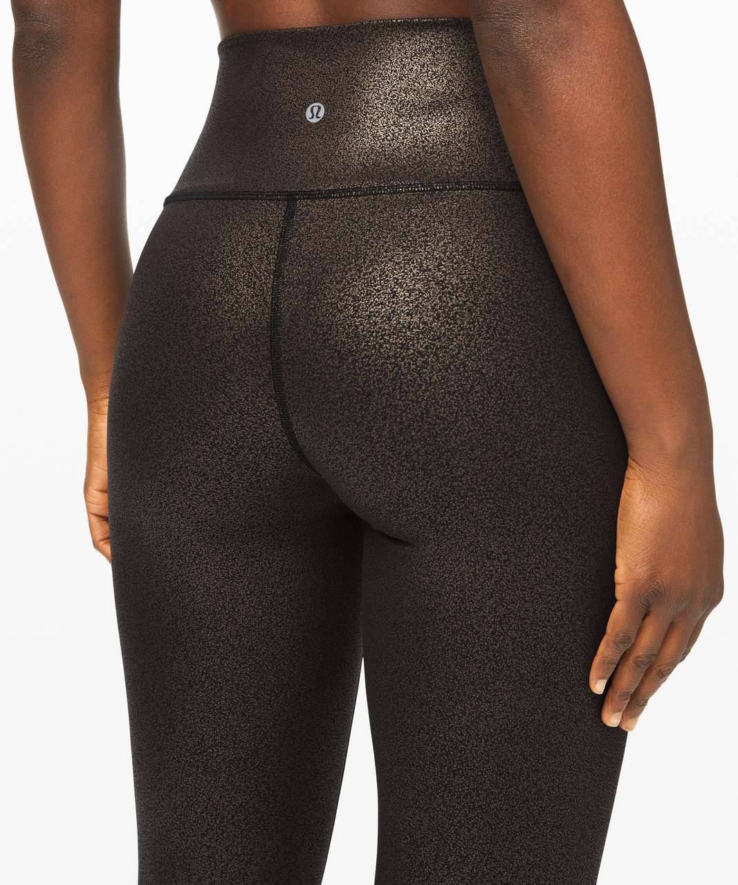 NEW LULULEMON Wunder Under 28 Tight 10 Luminosity Foil Black