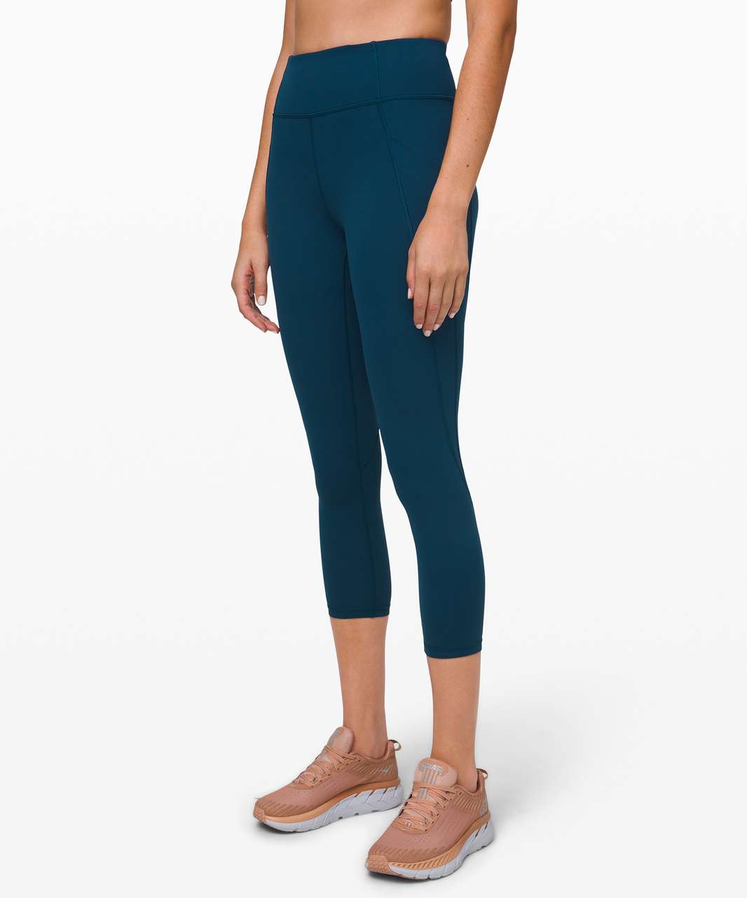 Lululemon Time To Sweat Crop 23 - Night Diver - lulu fanatics