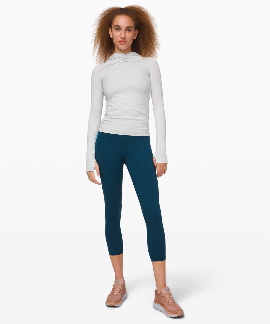 Lululemon Time To Sweat Crop 23" - Night Diver