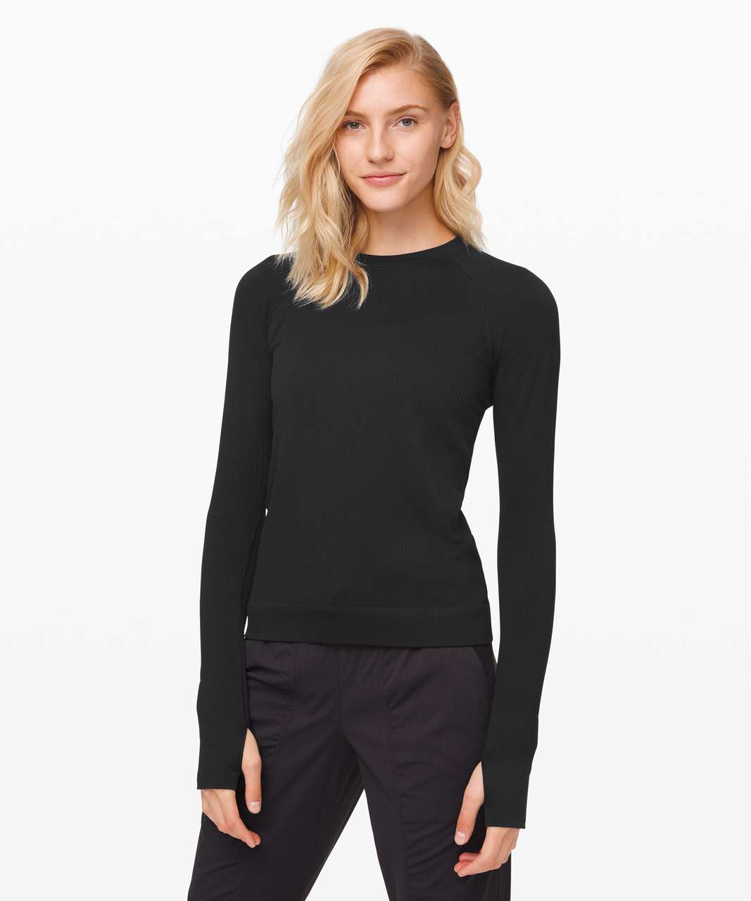 Lululemon Rest Less Pullover - Black / Black - lulu fanatics