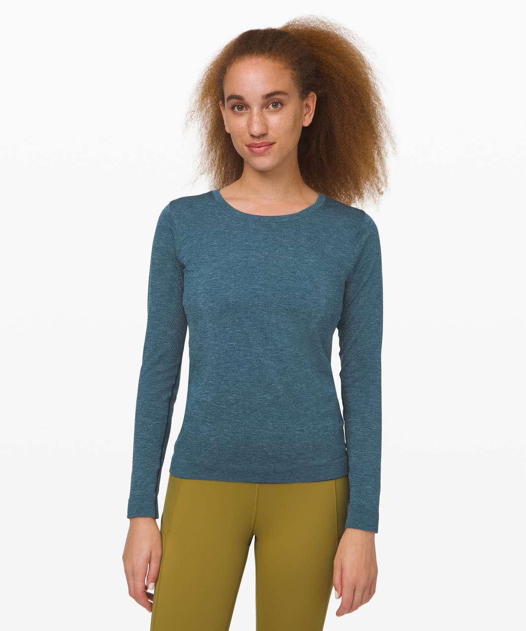 Lululemon Swiftly Relaxed Long Sleeve - Blue Charcoal / Night Diver