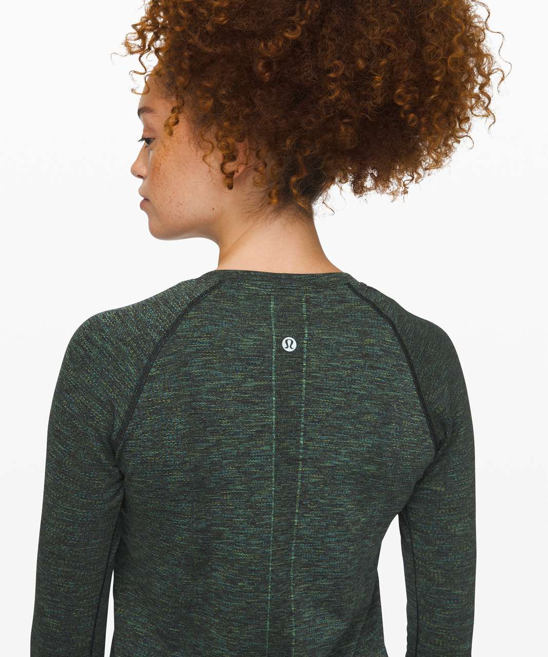 Lululemon Swiftly Speed Long Sleeve - Black / Deep Coal / Clean Green / Azure