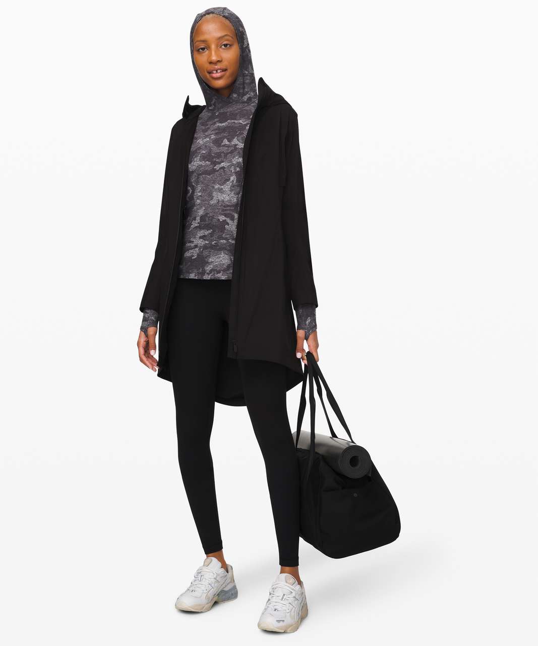 Lululemon On Repeat Rulu Hoodie - Incognito Camo HTR Black - lulu fanatics