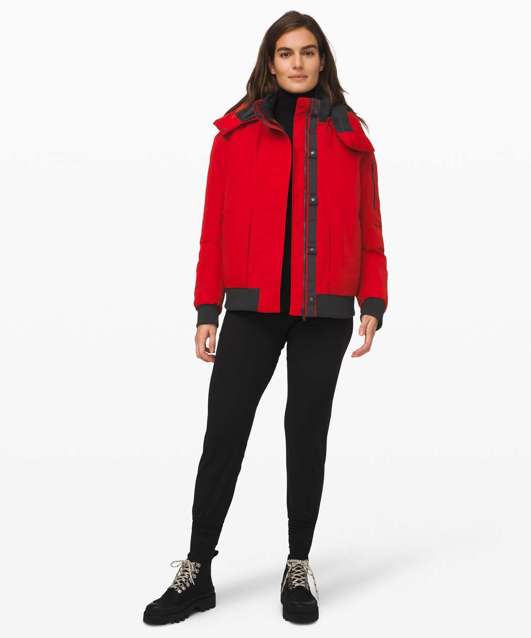 Lululemon Winter Warrior Bomber - Dark Red