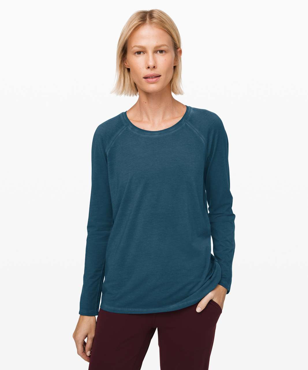 Lululemon Emerald Long Sleeve *Wash - Washed Night Diver