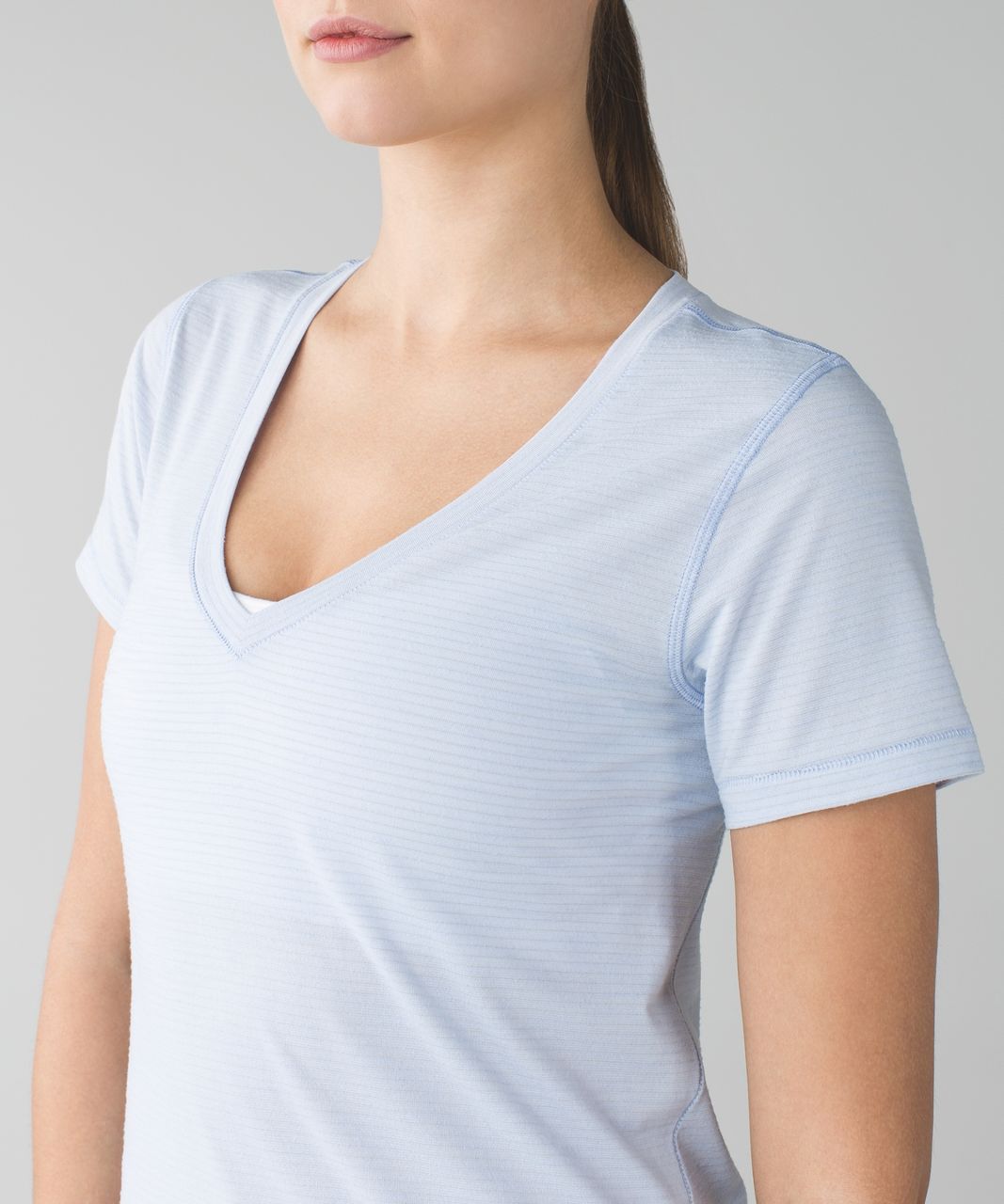 Lululemon What The Sport Tee - Heathered Chalk