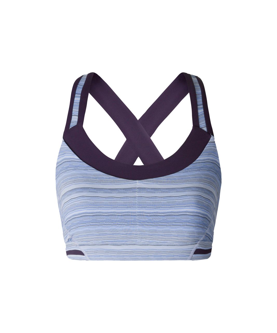 Lululemon Rack Pack Bra - Wave Twist Lilac Caspian Blue / Deep ...