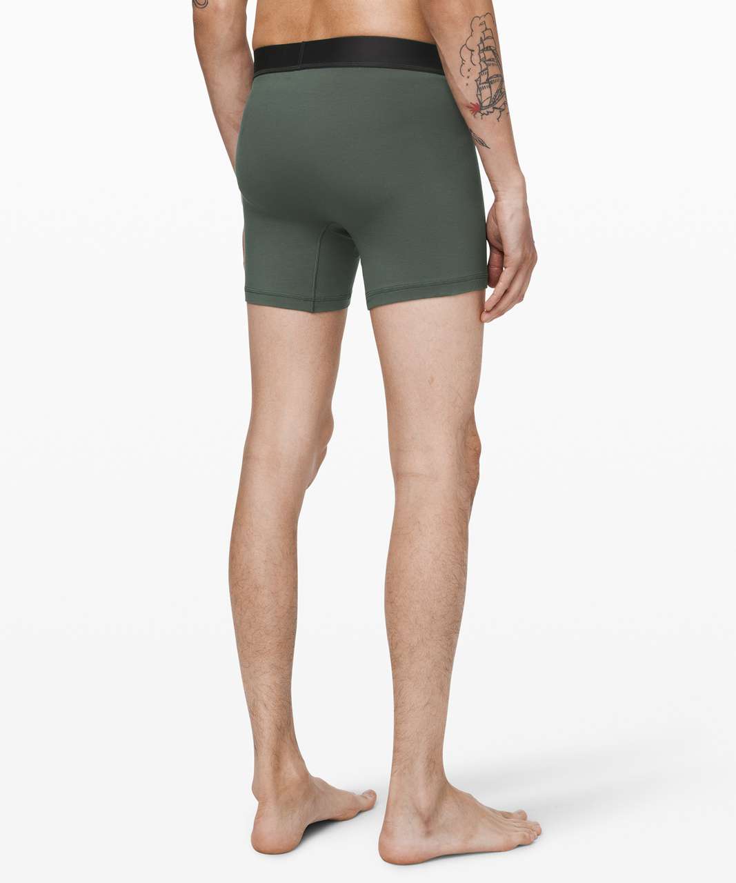 Lululemon Always In Motion Boxer *3 Pack 5" - Heathered Core Medium Grey / Palm Deco / Dark Olive