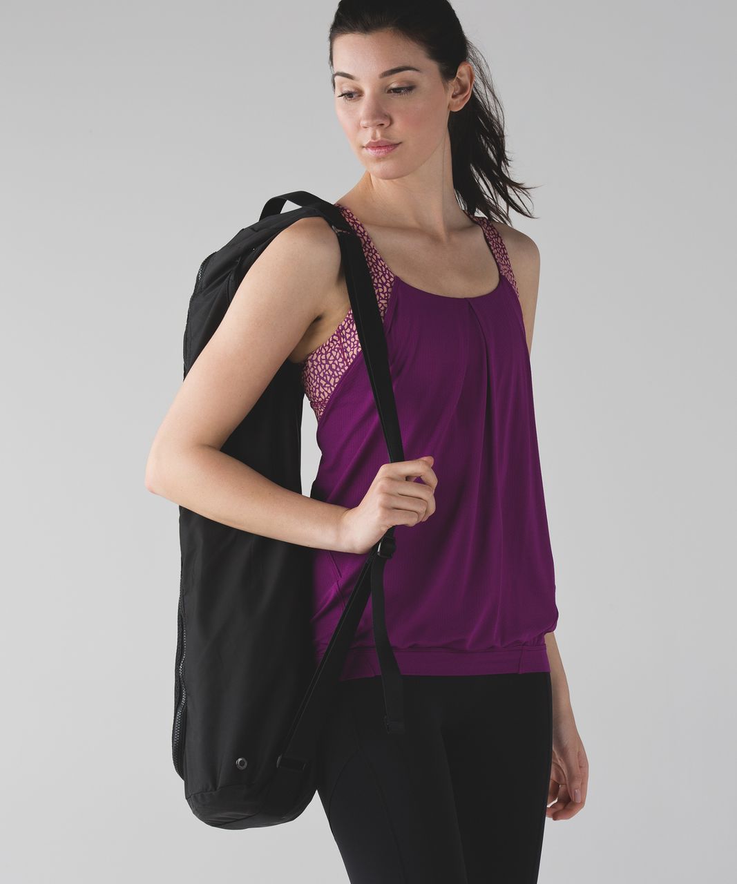 Lululemon Nouveau Limits Tank - Regal Plum / Miss Mosaic Peach Fuzz Regal Plum / Peach Fuzz