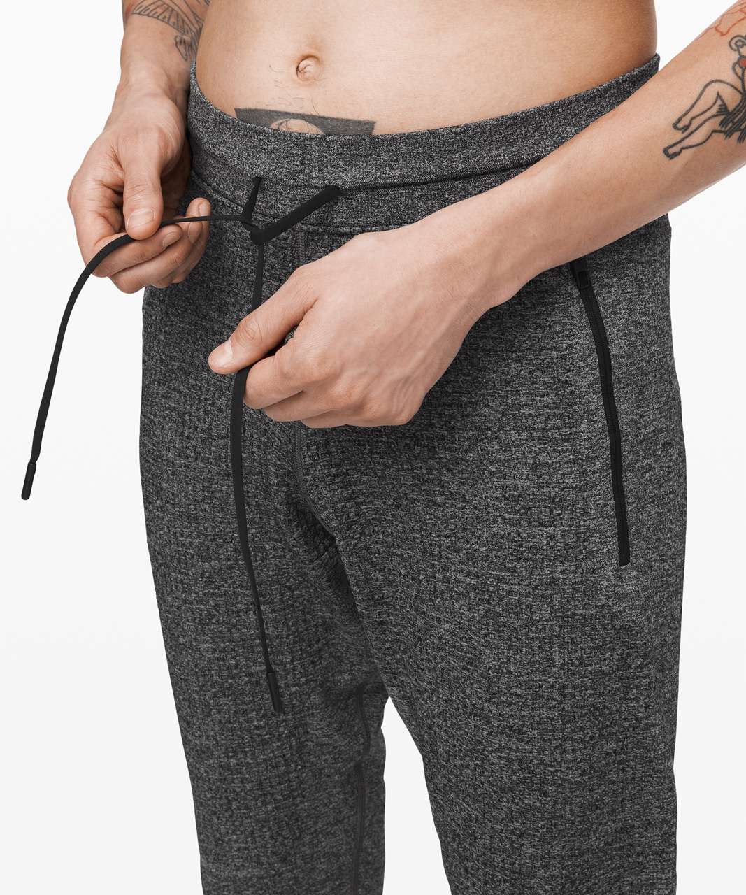 Lululemon Engineered Warmth Jogger - Black / White - lulu fanatics