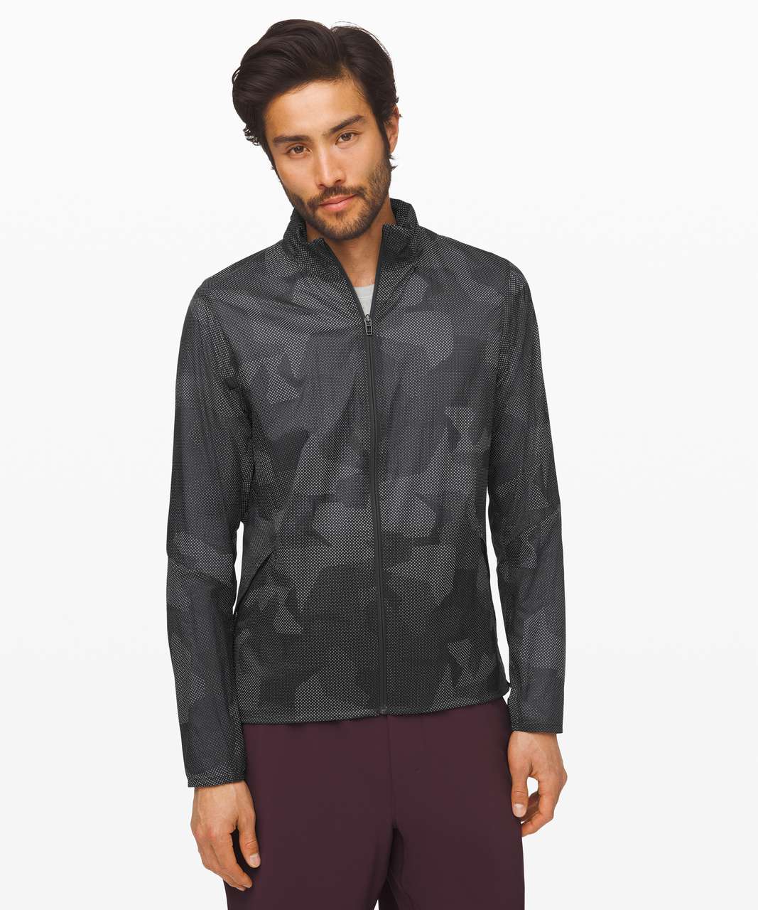 Lululemon Active Jacket *Reflective - Geo Camo Obsidian Reflective