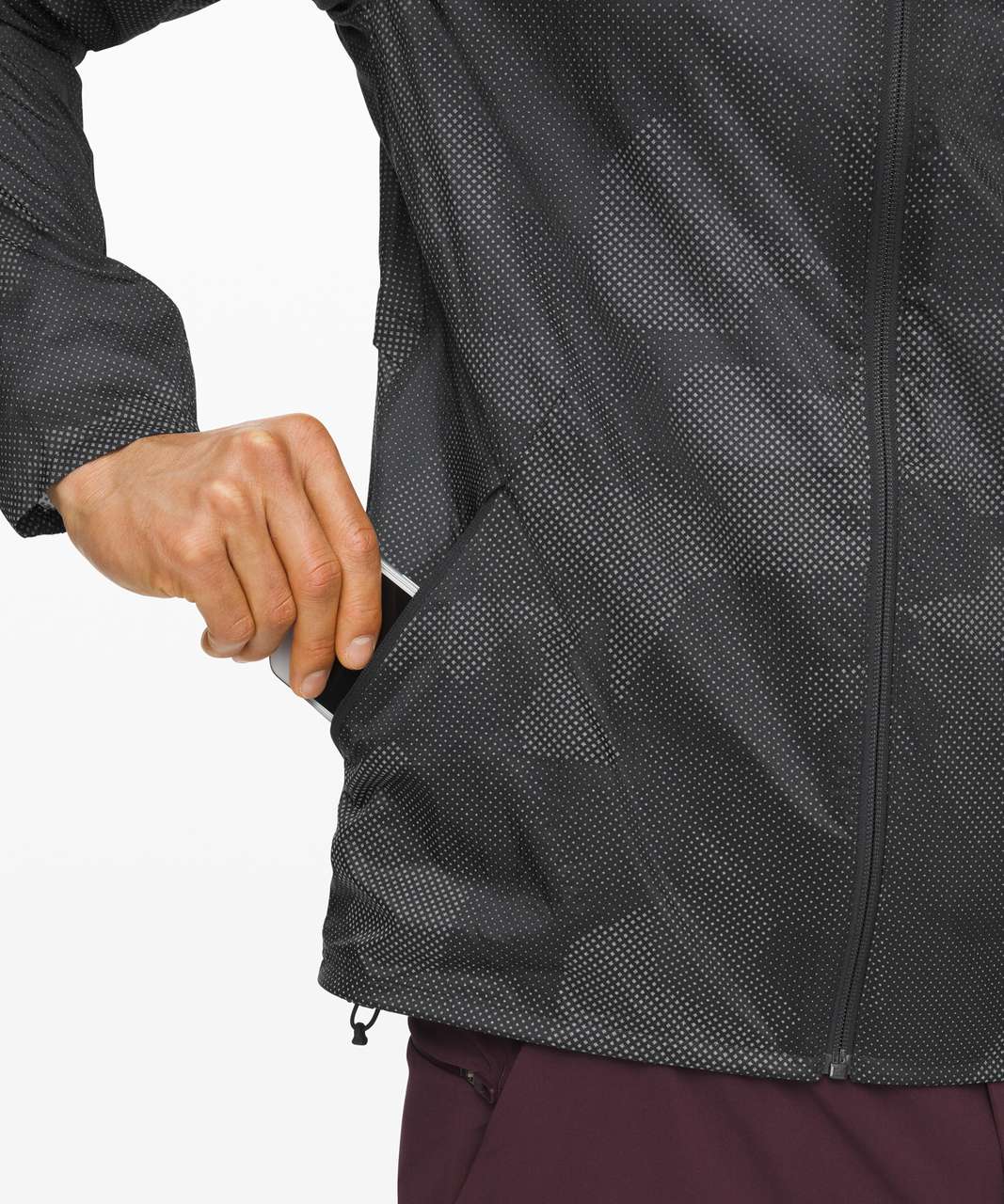 Lululemon Active Jacket *Reflective - Geo Camo Obsidian Reflective