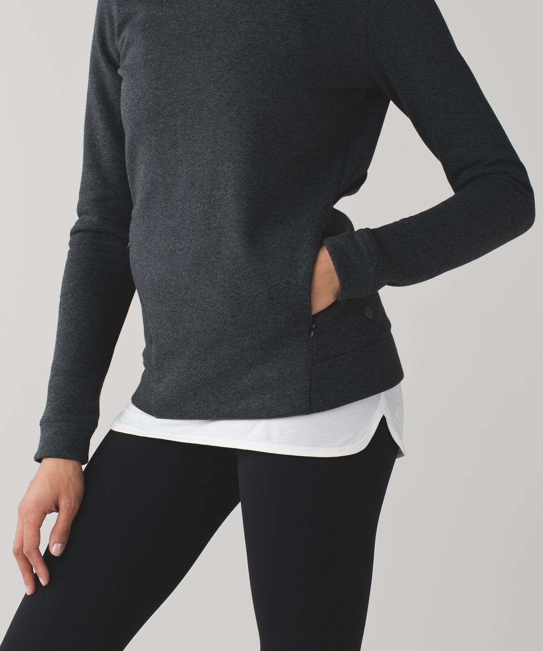 Lululemon &go Endeavor Long Sleeve - Heathered Black