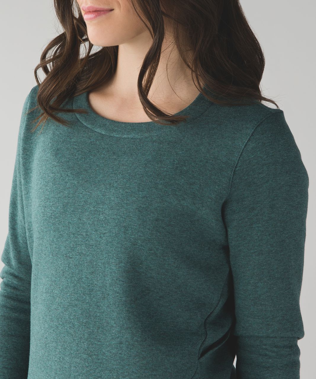 Lululemon &go Endeavor Long Sleeve - Heathered Deep Green