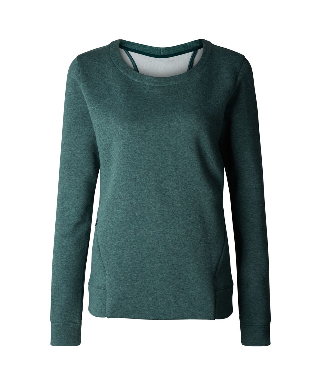 Lululemon &go Endeavor Long Sleeve - Heathered Deep Green