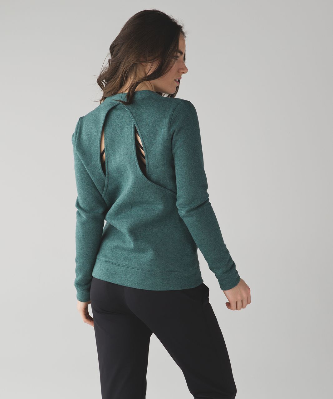 Lululemon &go Endeavor Long Sleeve - Heathered Deep Green