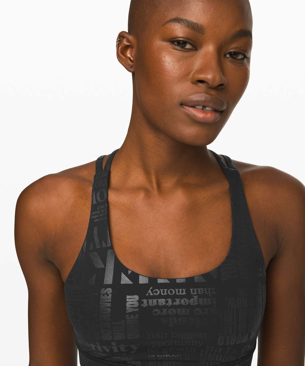 Lululemon Energy Bra *Manifesto - 20YR Manifesto Foil Black Black - lulu  fanatics