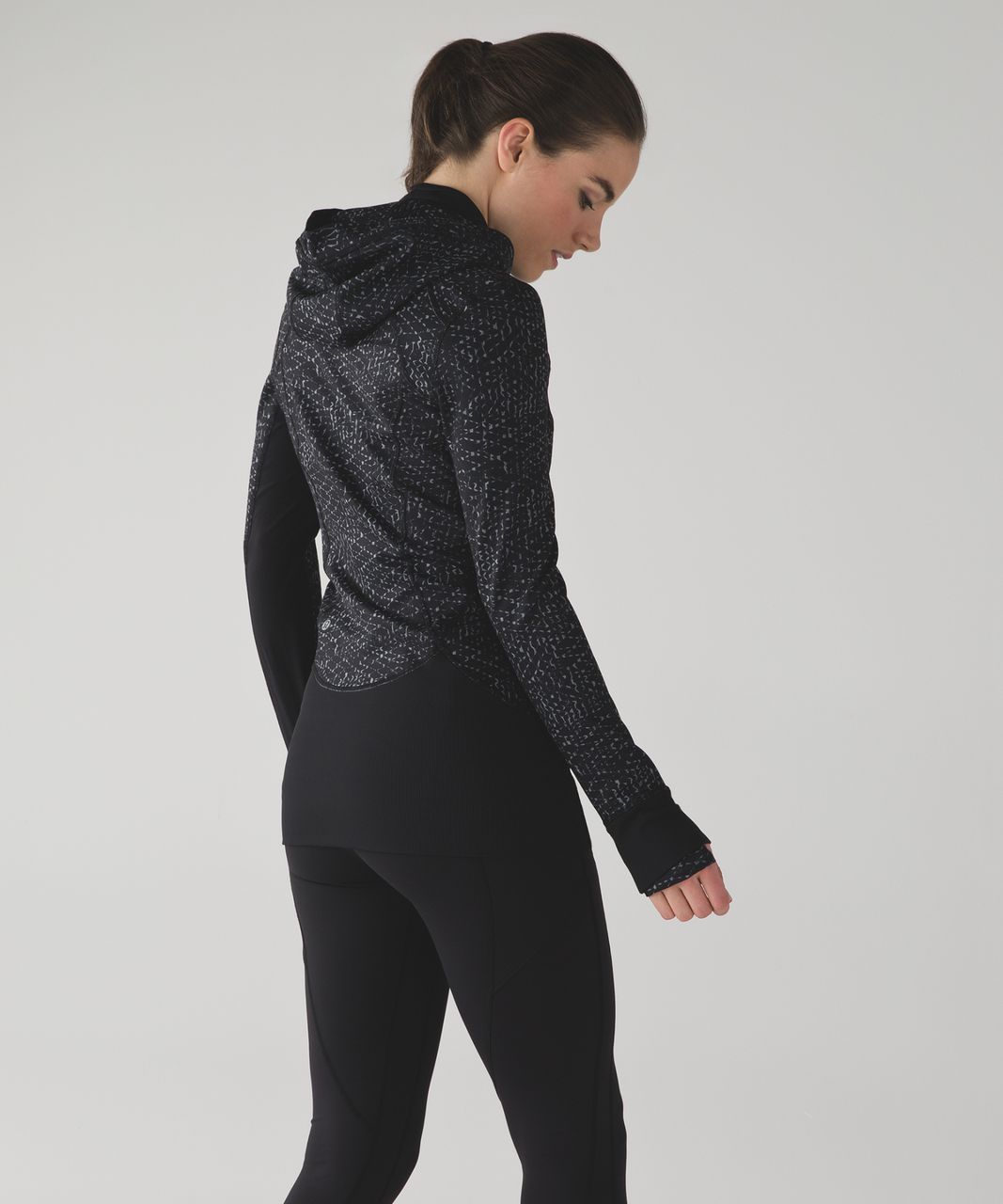 Lululemon Daily Practice Jacket - Samba Snake Battleship Black / Black