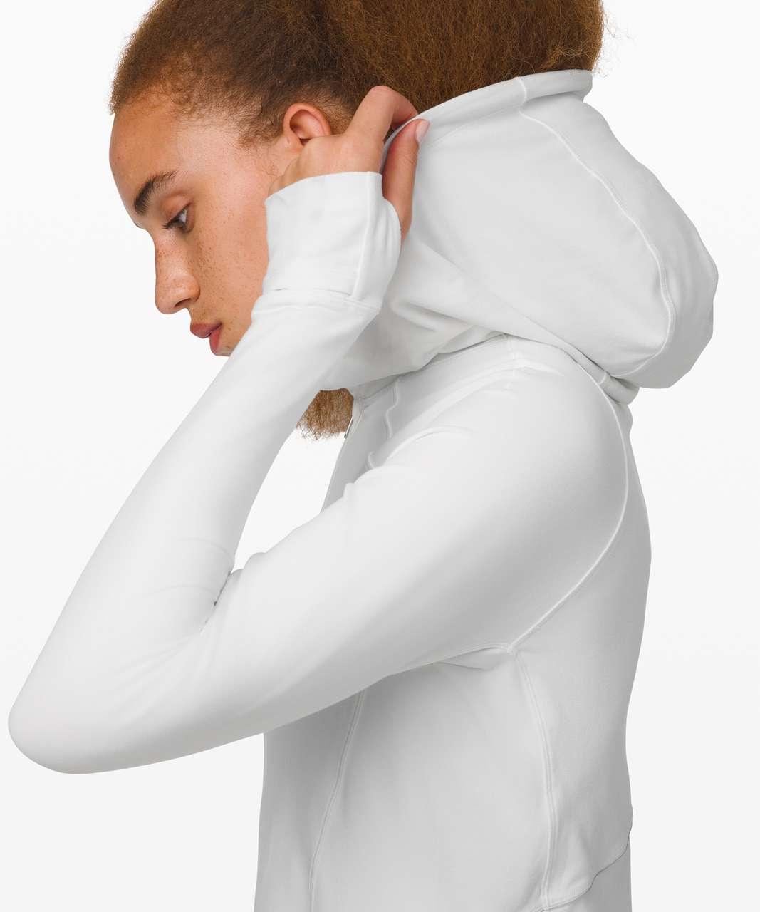 Lululemon Warm Stabilizer 1/2 Zip Hoodie - White