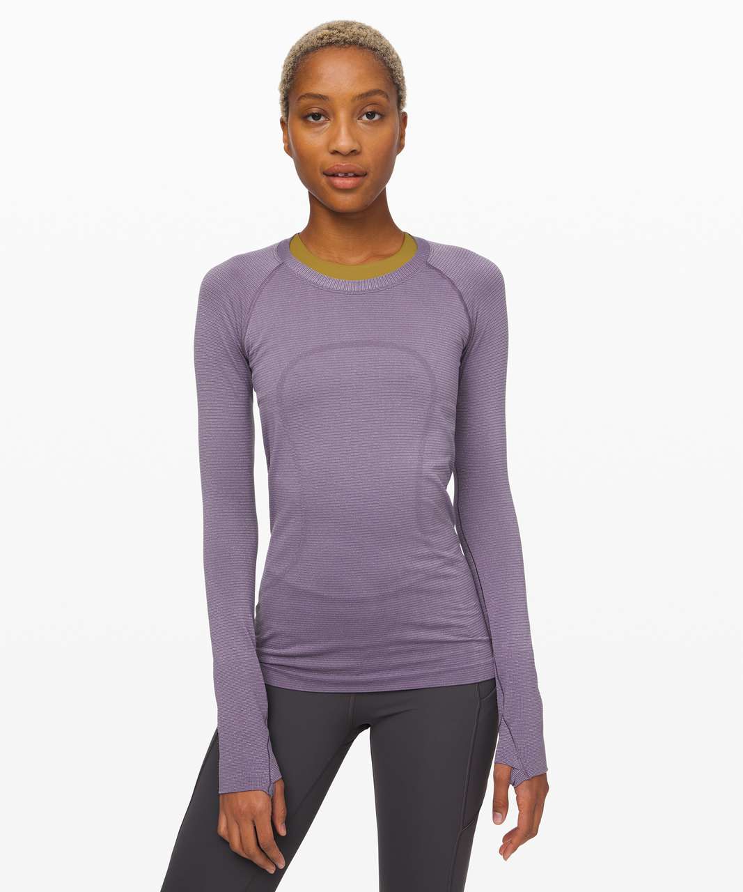 Lululemon Run: Swiftly Tech Long Sleeve Scoop - Power Purple