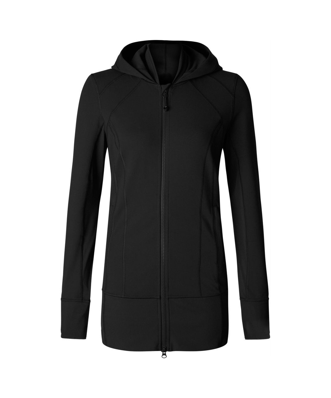 Lululemon Daily Yoga Jacket - Coco Pique Black / Black - lulu fanatics