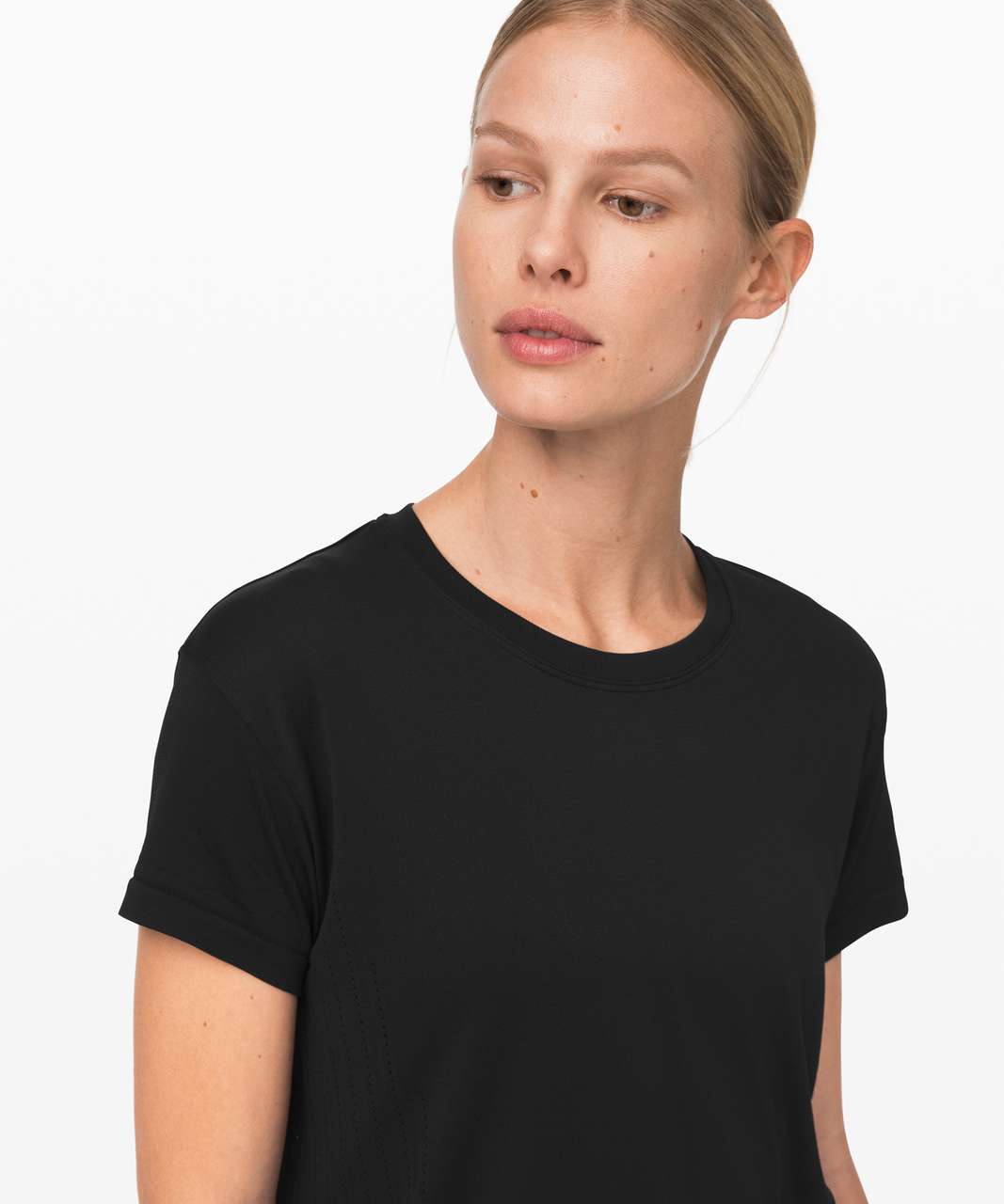 Lululemon Train to Be Short Sleeve - Black / Black (First Release ...