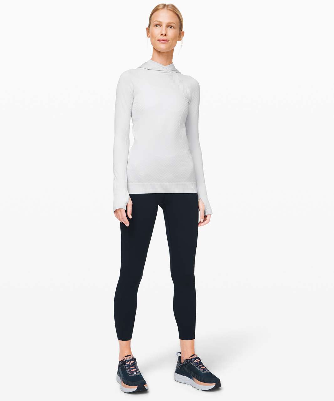 Lululemon Rest Less Hoodie - Heathered White - lulu fanatics